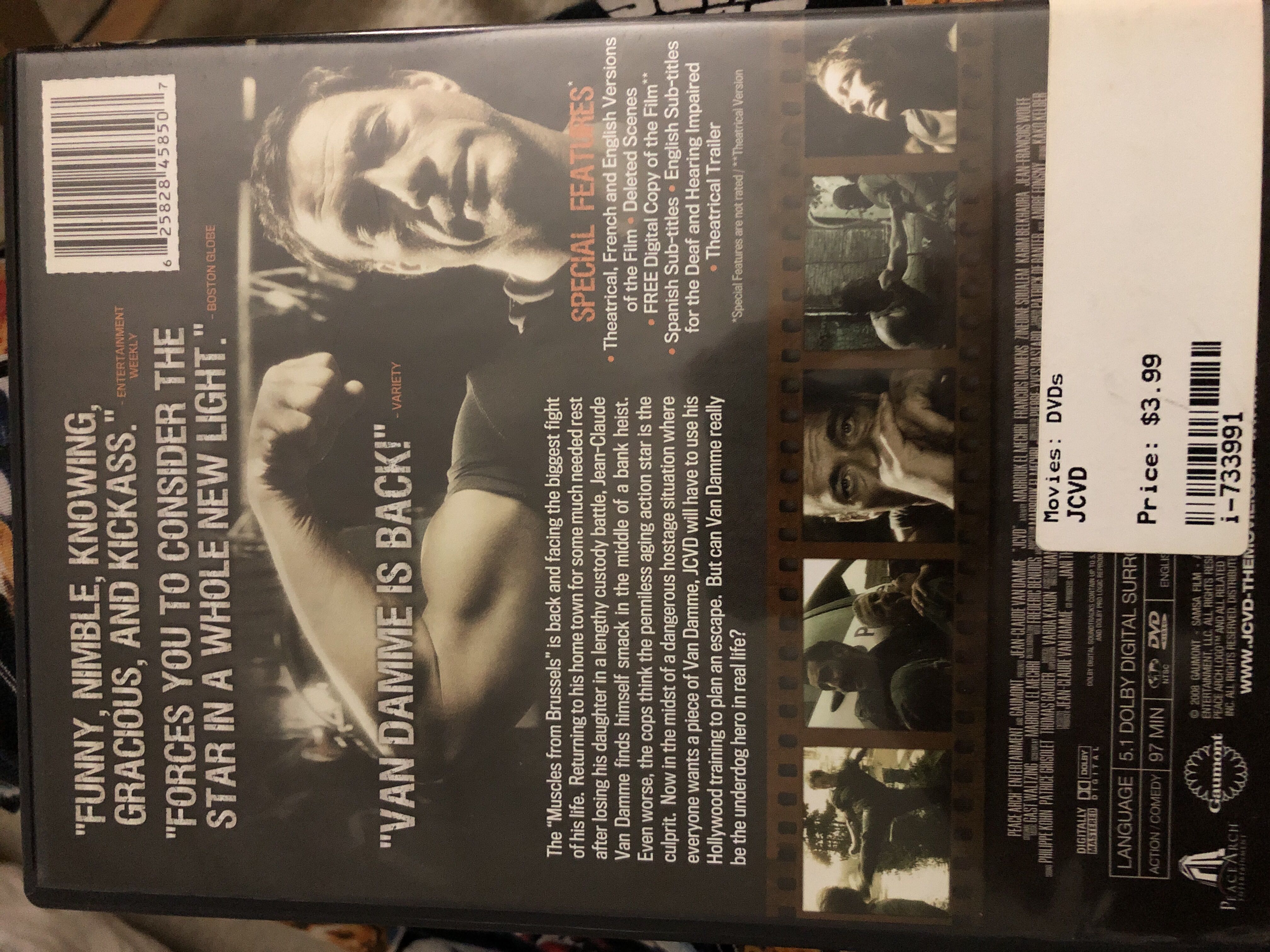 JCVD DVD movie collectible [Barcode 625828458507] - Main Image 2