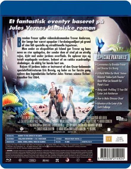 Journey to the Center of the Earth DVD movie collectible [Barcode 065935822202] - Main Image 2