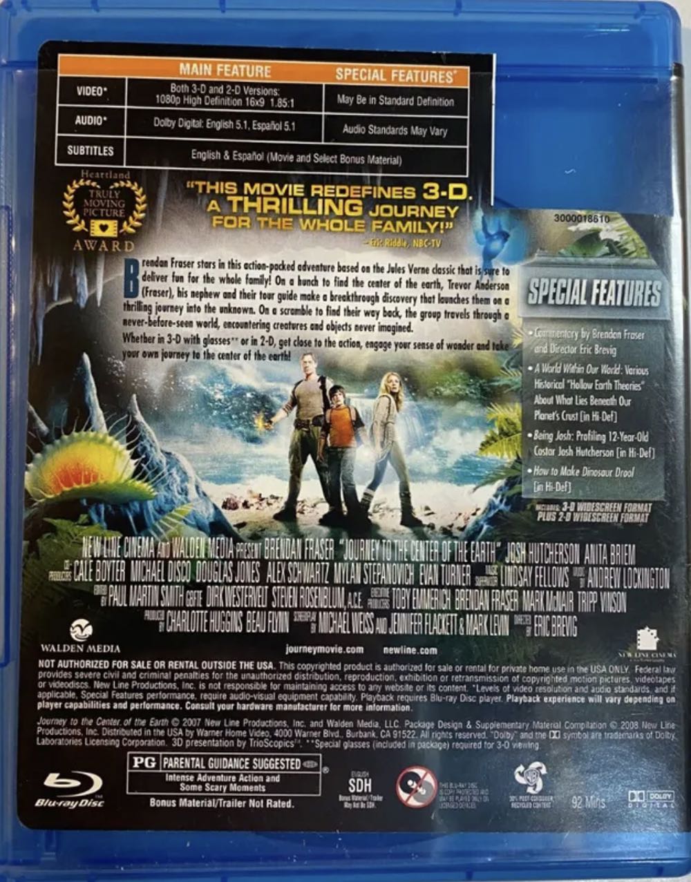 Journey to the Center of the Earth Blu-ray movie collectible [Barcode 851789003214] - Main Image 2