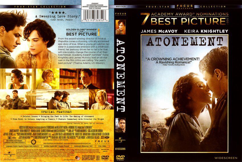 Atonement DVD movie collectible [Barcode 025193328625] - Main Image 2