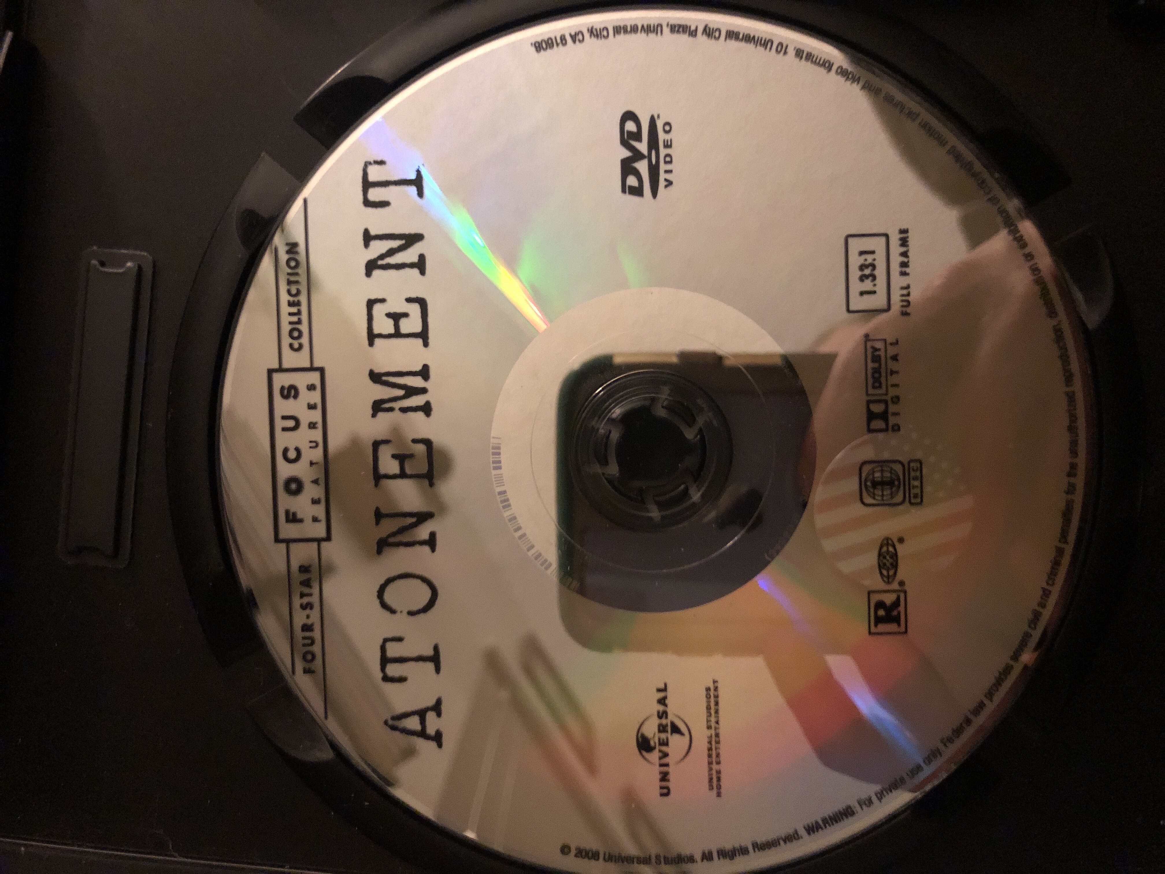 Atonement DVD movie collectible [Barcode 025193328625] - Main Image 3