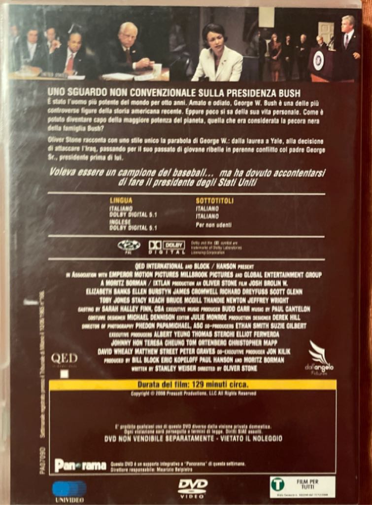 W. DVD movie collectible [Barcode 5410504073502] - Main Image 2