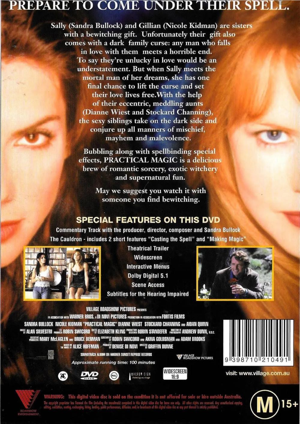 Practical Magic DVD movie collectible [Barcode 9398710210491] - Main Image 2