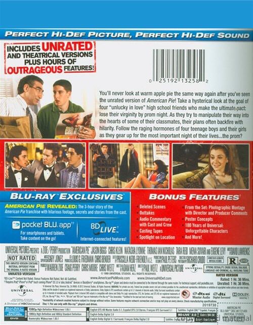 American Pie Digital Copy movie collectible [Barcode 7509656003500] - Main Image 2