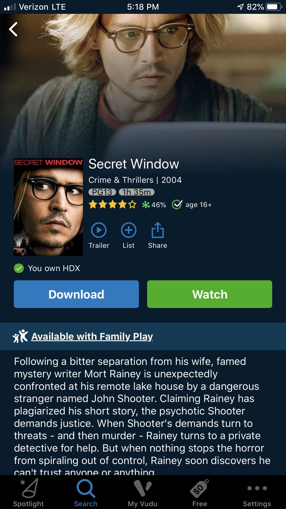 Secret Window: Susan’s Collection Digital Copy movie collectible [Barcode 043396036642] - Main Image 4