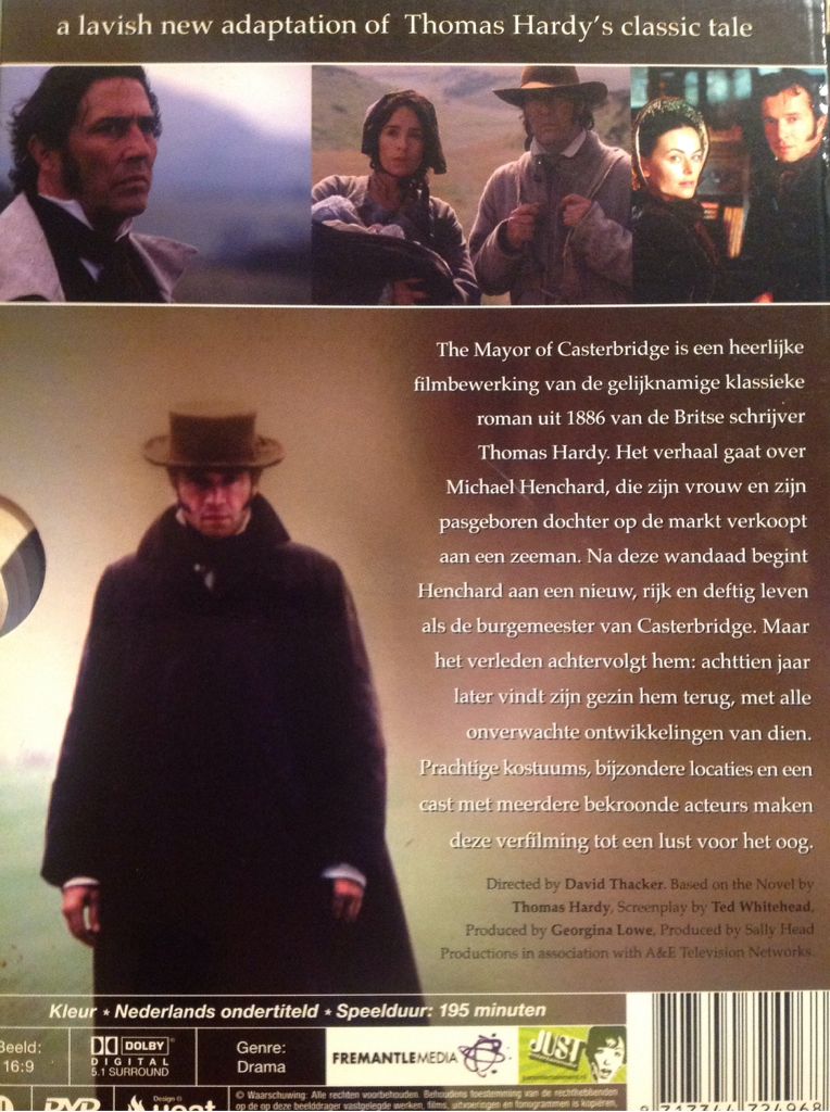 Mayor of Casterbridge, The DVD movie collectible [Barcode 8717344724968] - Main Image 2
