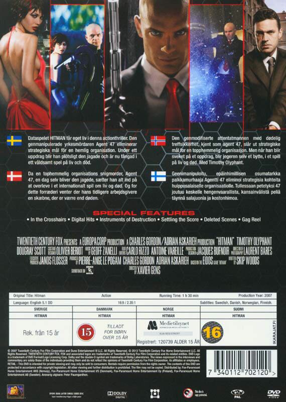 Hitman DVD movie collectible [Barcode 5707020362815] - Main Image 2