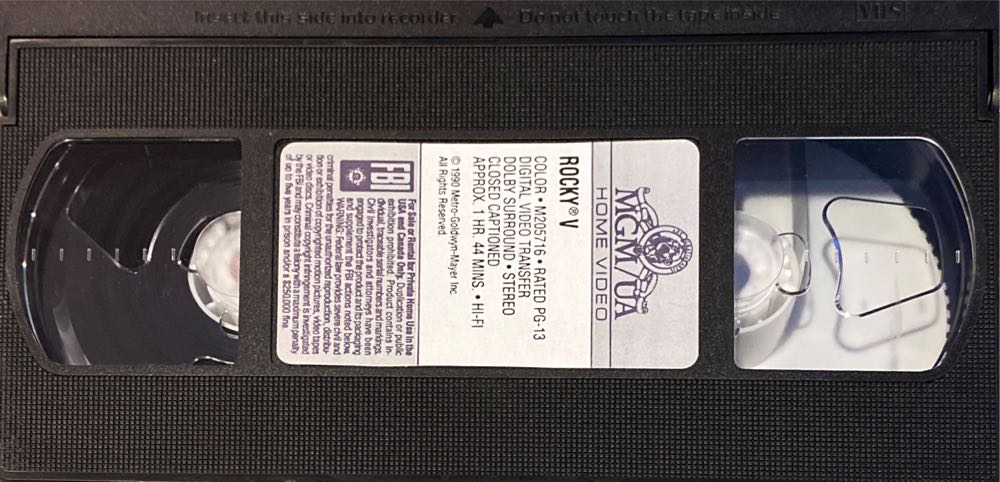 Rocky V VHS movie collectible [Barcode 027616571632] - Main Image 3