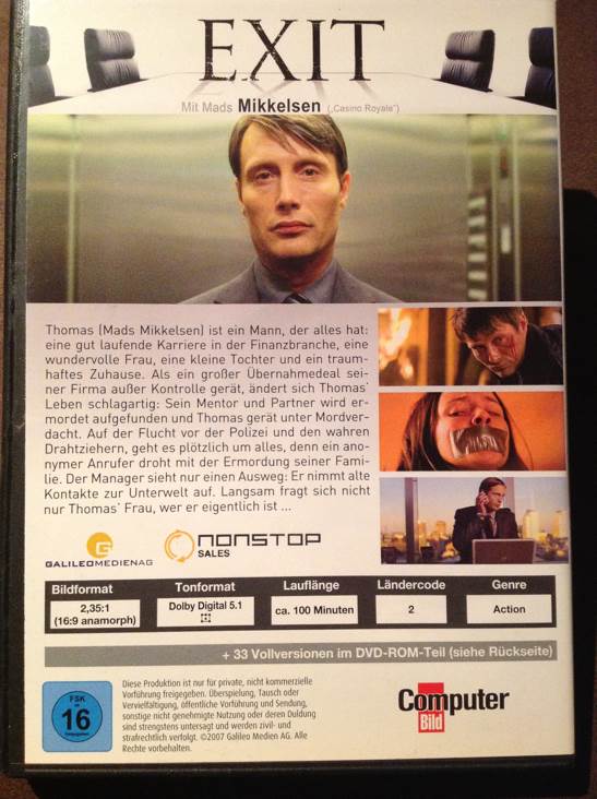 Exit DVD movie collectible [Barcode 4260090980521] - Main Image 2