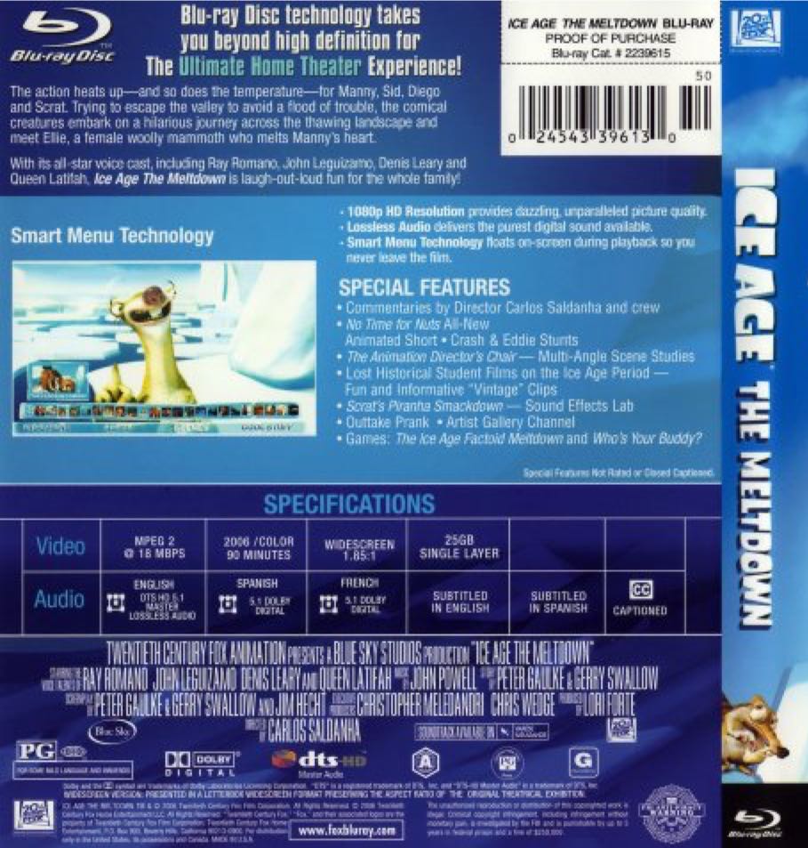 Ice Age: The Meltdown Microsoft movie collectible [Barcode 024543873655] - Main Image 2