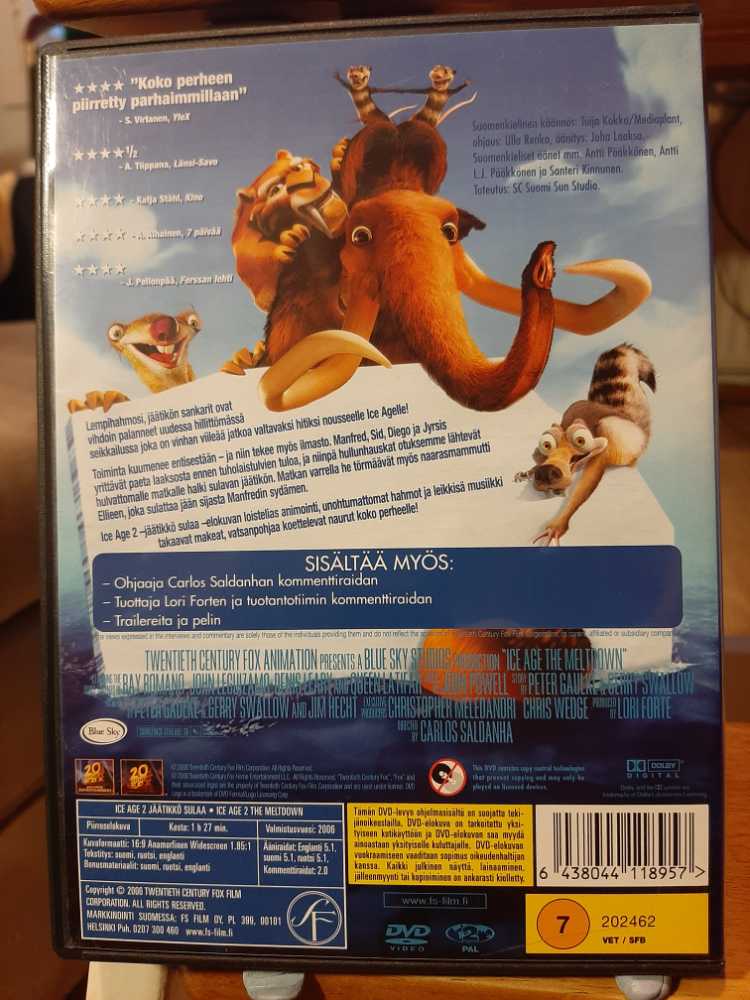Ice Age 2: The Meltdown DVD movie collectible [Barcode 6438044118957] - Main Image 2