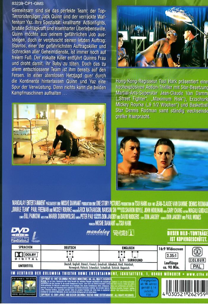 Double Team DVD movie collectible [Barcode 8717545909072] - Main Image 2