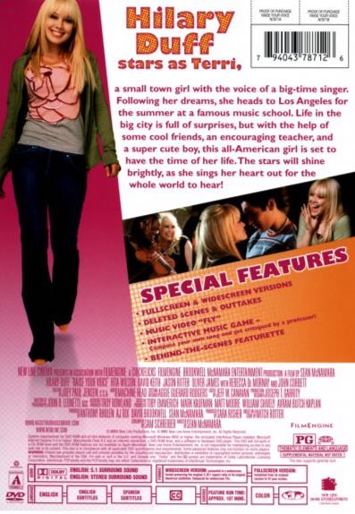 Raise Your Voice DVD movie collectible [Barcode 794043770425] - Main Image 2