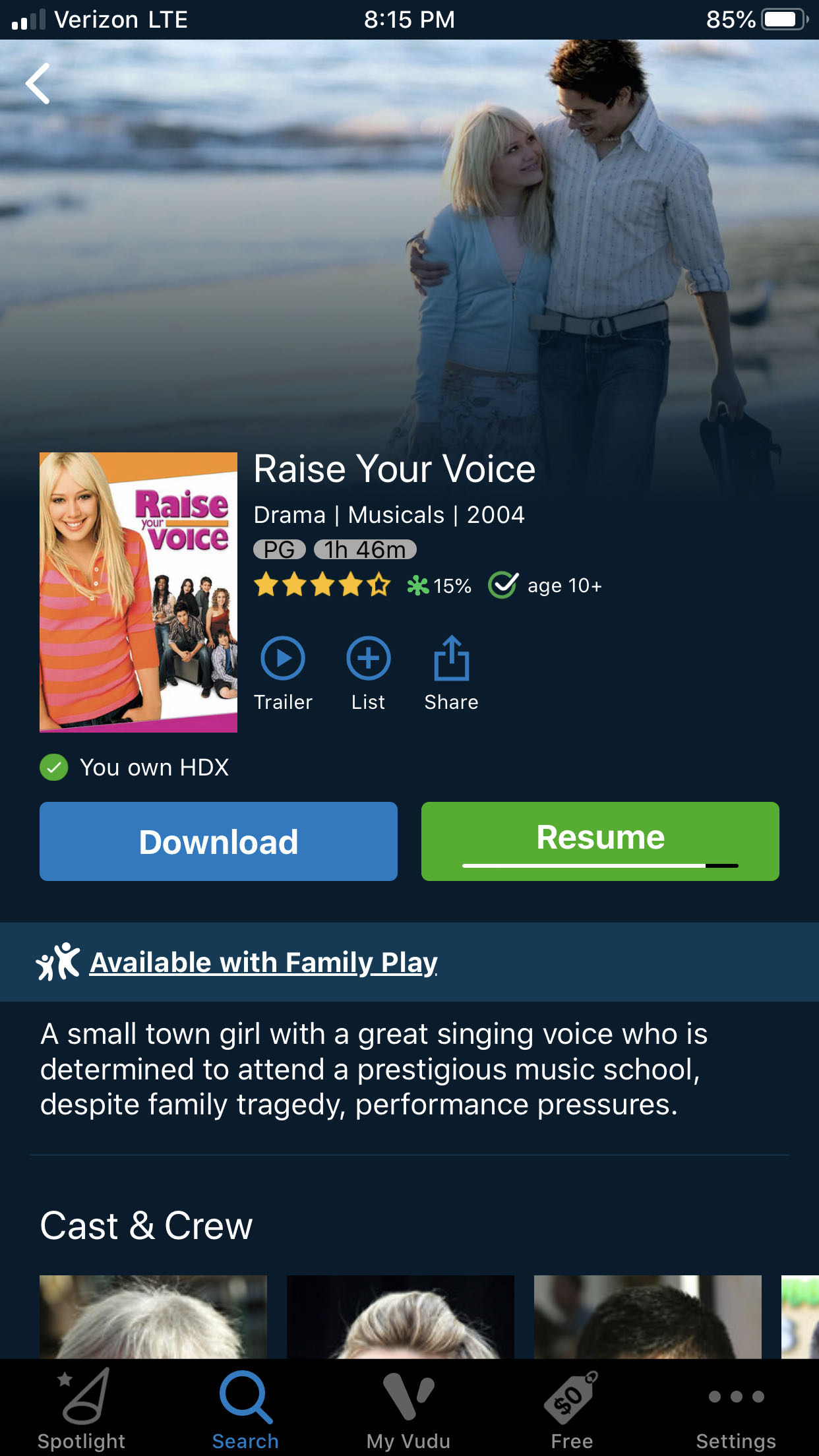 Raise Your Voice DVD movie collectible [Barcode 794043770425] - Main Image 4