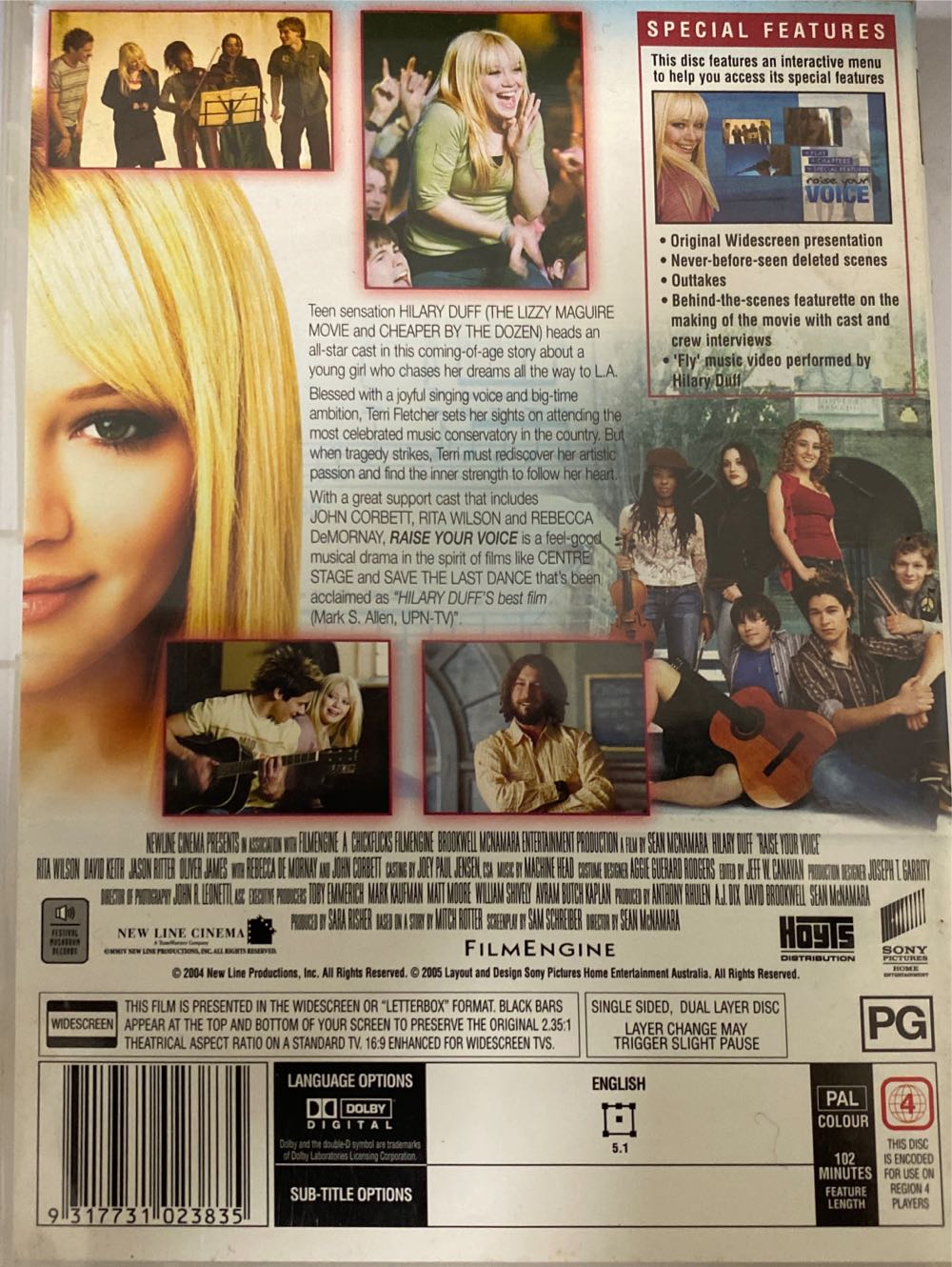 Raise Your Voice DVD movie collectible [Barcode 9317731023835] - Main Image 2