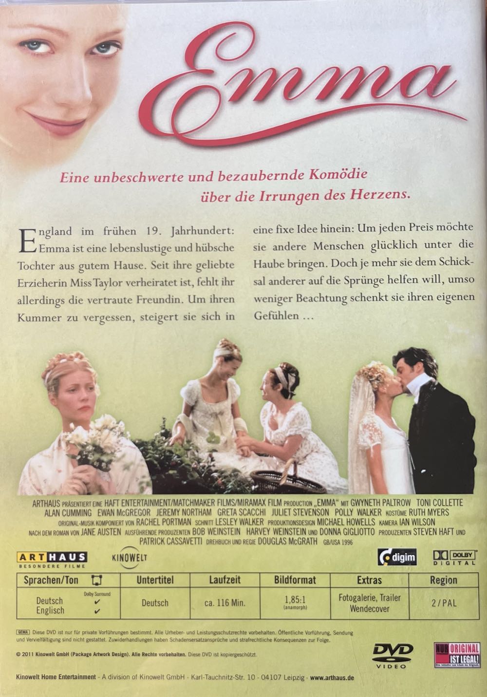 Emma Steelbook DVD movie collectible [Barcode 3459370469097] - Main Image 2