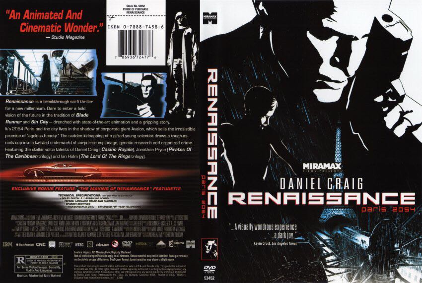 Renaissance DVD movie collectible [Barcode 786936724776] - Main Image 2