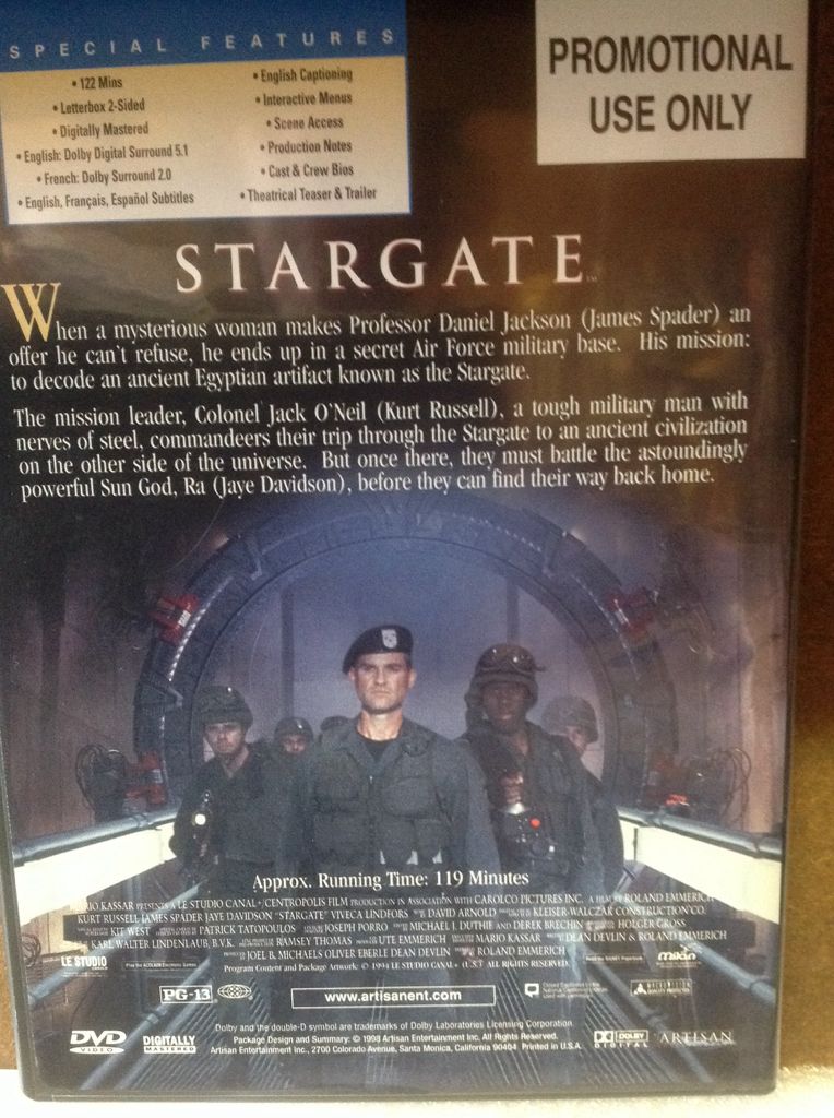 Stargate VHS movie collectible - Main Image 2