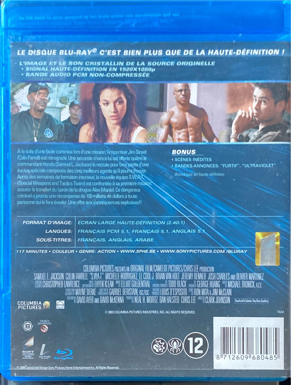 S.W.A.T. Blu-ray movie collectible [Barcode 8712609680485] - Main Image 2