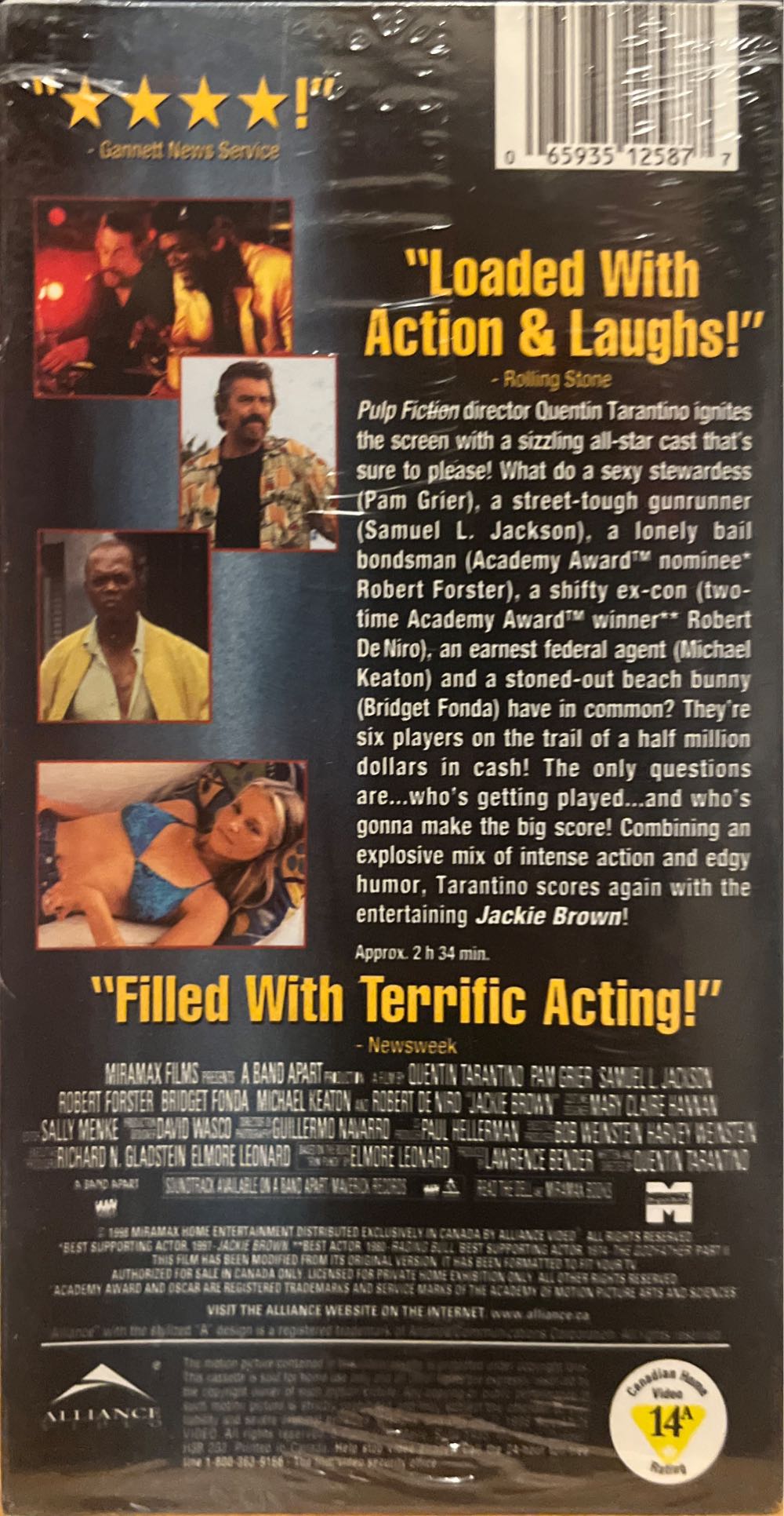 Jackie Brown VHS movie collectible [Barcode 065935125877] - Main Image 2