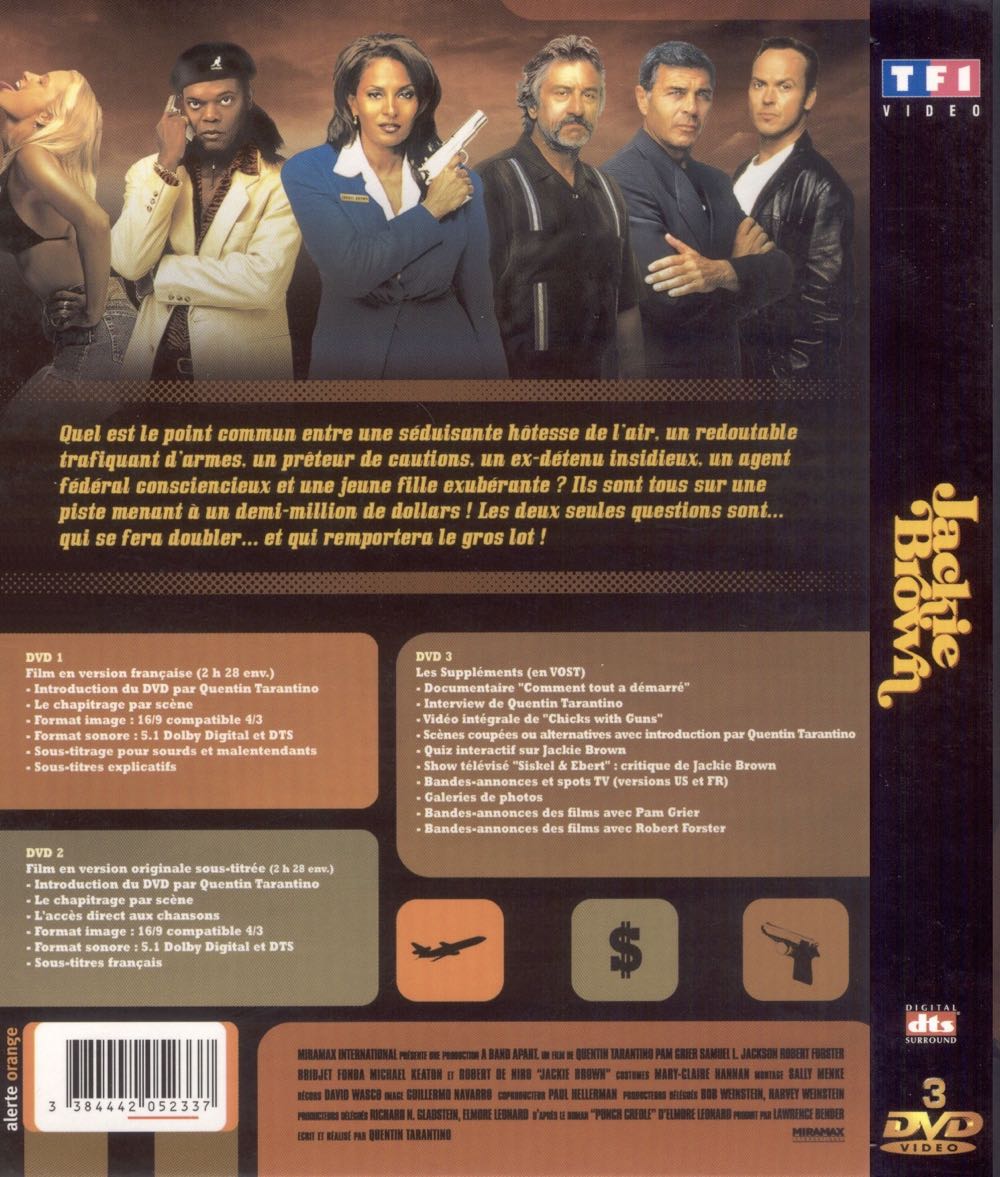 Jackie Brown DVD movie collectible [Barcode 3384442052337] - Main Image 2