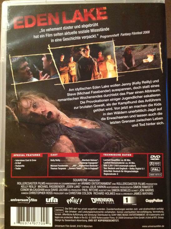 Eden Lake DVD movie collectible [Barcode 886974977094] - Main Image 2