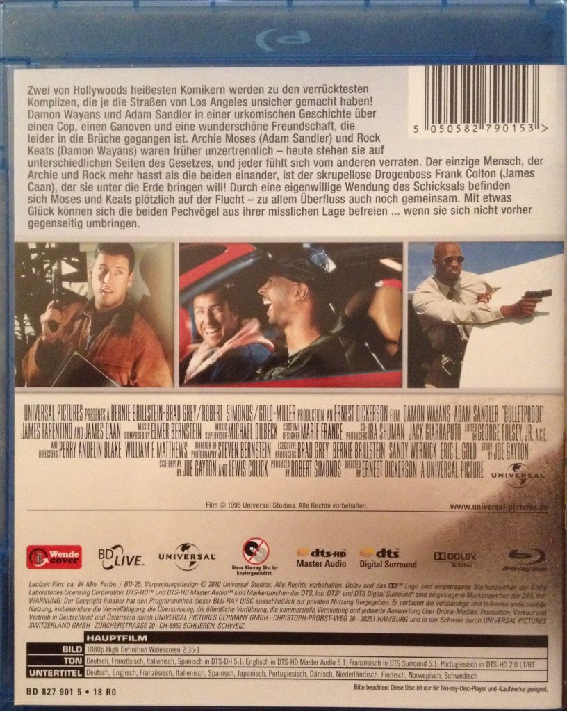 Bulletproof Blu-ray movie collectible [Barcode 5050582790153] - Main Image 2