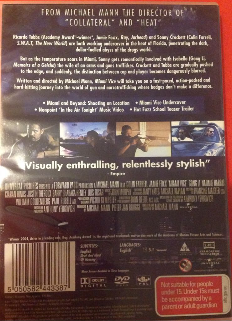 Miami Vice Digital Copy movie collectible [Barcode 5050582443387] - Main Image 2