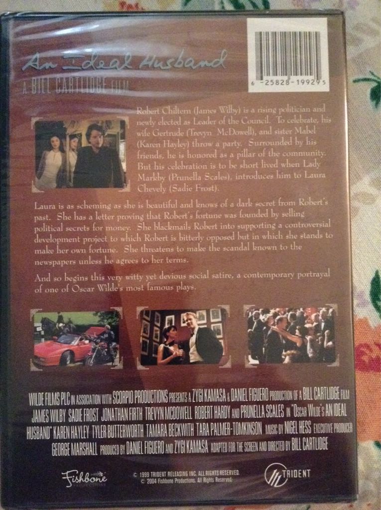 An Ideal Husband DVD movie collectible [Barcode 625828199295] - Main Image 2