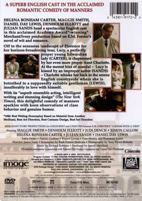 A Room with a View DVD movie collectible - Main Image 2