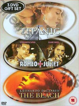 Titanic / Romeo and Juliet / The Beach DVD movie collectible [Barcode 5039036014472] - Main Image 1