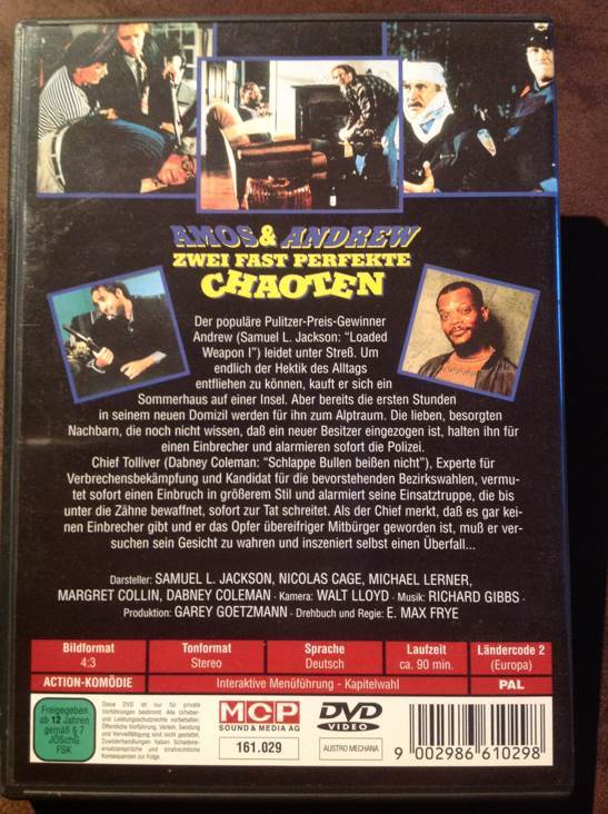 Amos & Andrew - Zwei fast perfekte Chaoten DVD movie collectible [Barcode 9002986610298] - Main Image 2