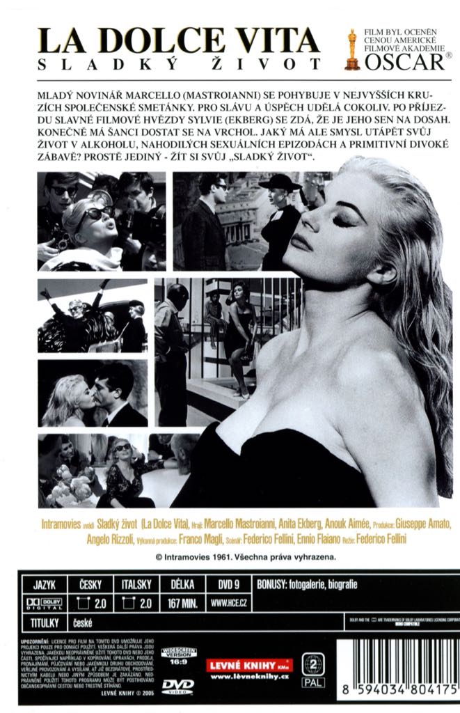 La Dolce Vita Digital Copy movie collectible [Barcode 0741952301295] - Main Image 2