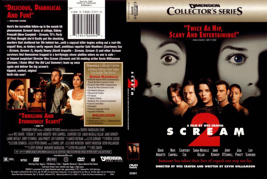 Scream 2 DVD movie collectible [Barcode 717951009951] - Main Image 2