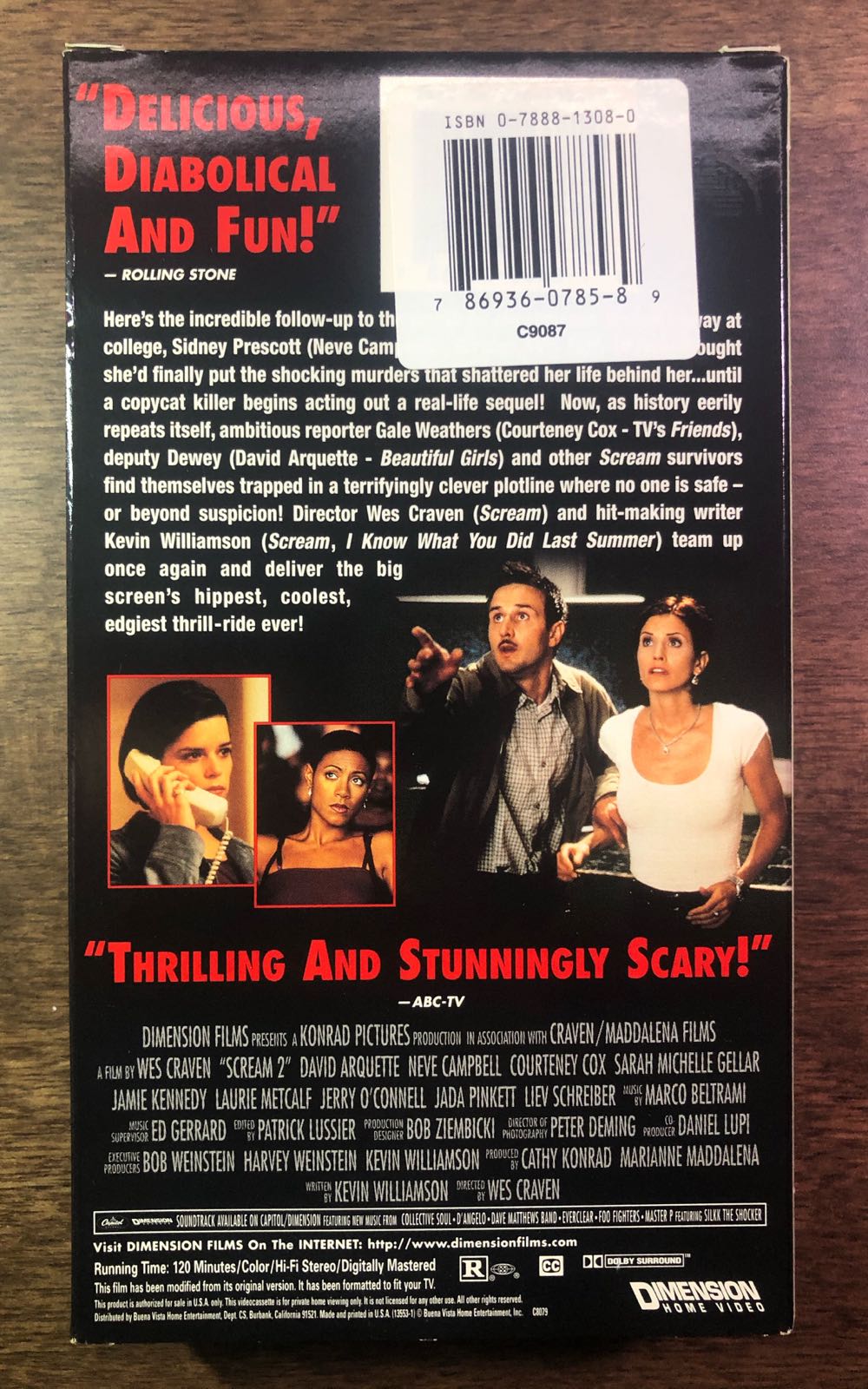 Scream 2 VHS movie collectible [Barcode 786936087604] - Main Image 3