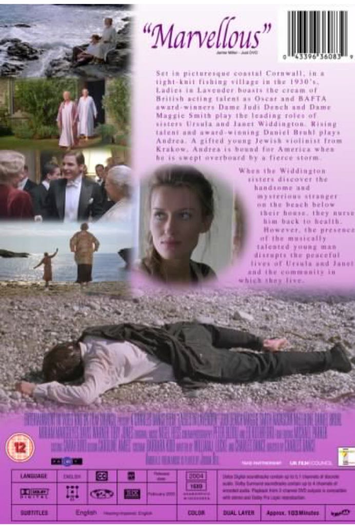 Ladies in Lavender DVD movie collectible [Barcode 065935220855] - Main Image 2