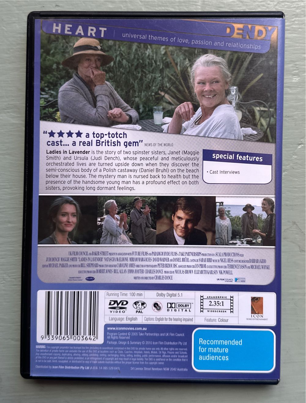 Ladies in Lavender (2004) DVD DVD movie collectible [Barcode 9339065003642] - Main Image 2