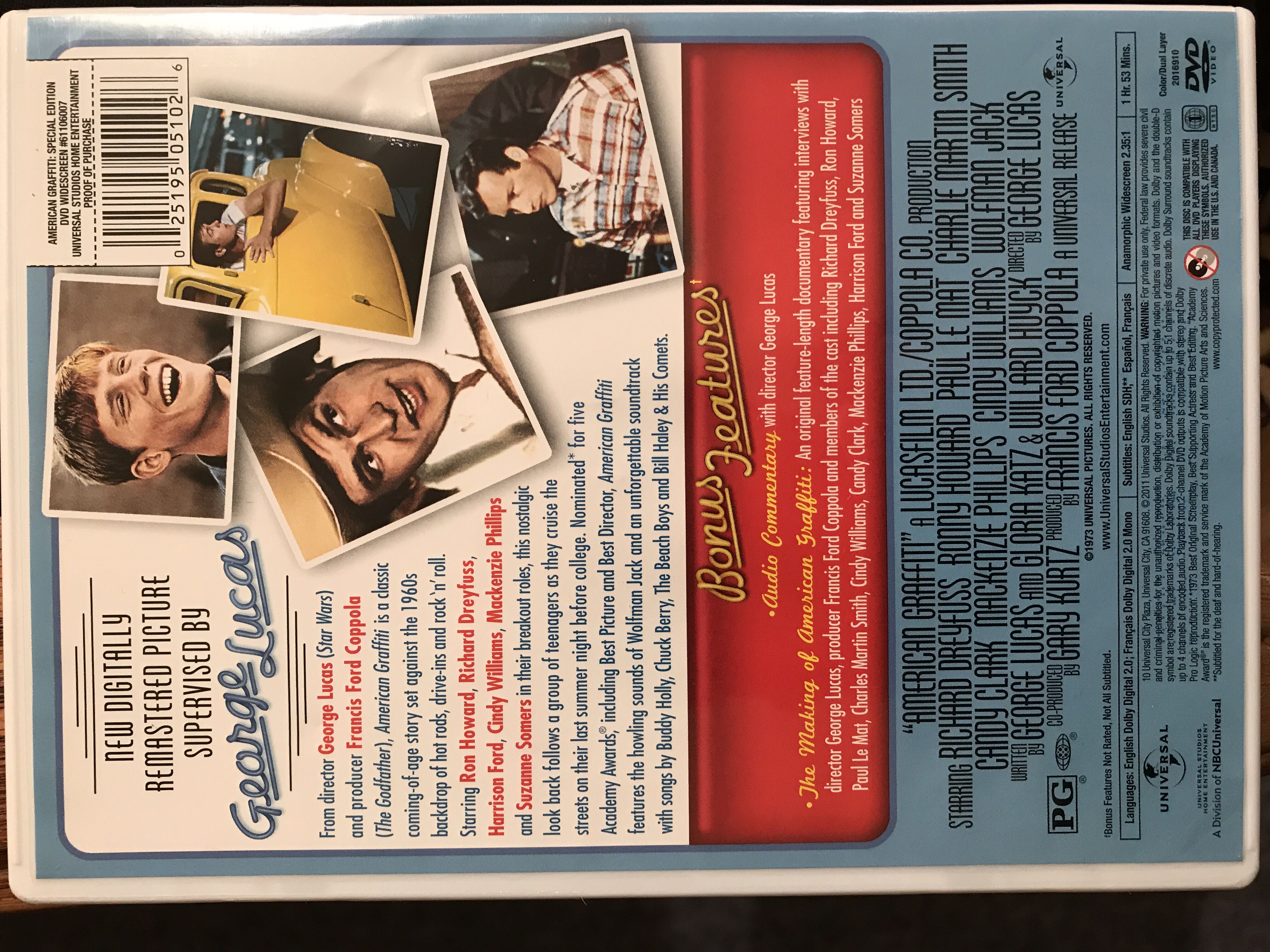 American Graffiti Special Edition DVD movie collectible [Barcode 025195051026] - Main Image 4