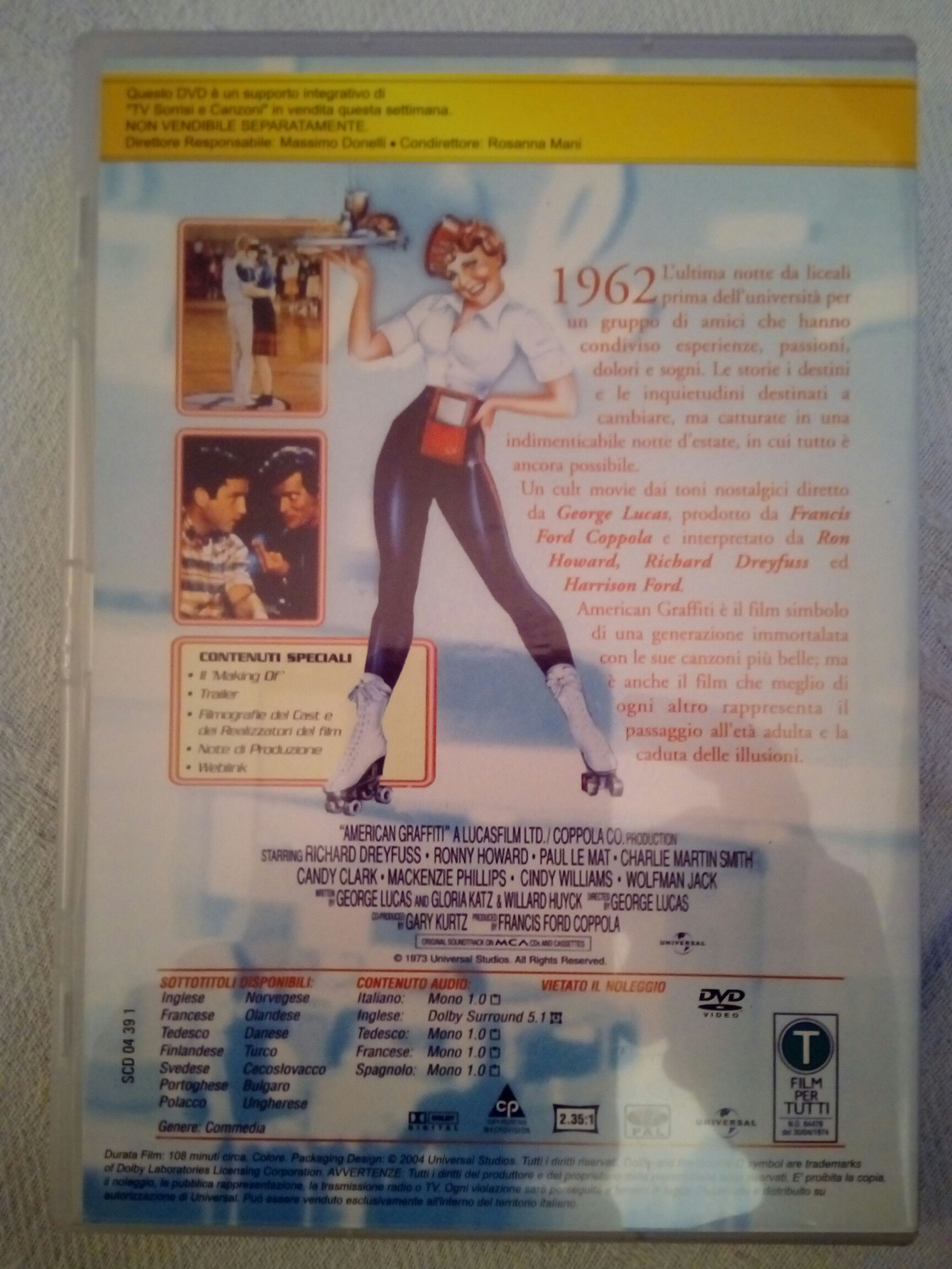 American Graffiti DVD movie collectible [Barcode 9317731008139] - Main Image 2