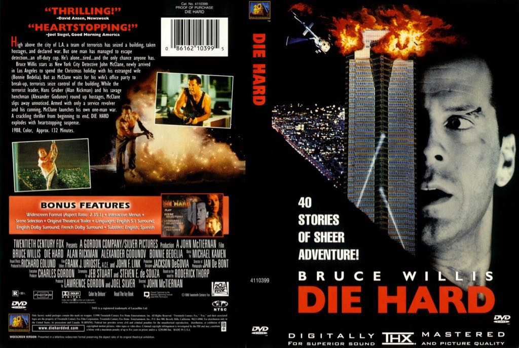 Die Hard DVD movie collectible [Barcode 024543012528] - Main Image 2