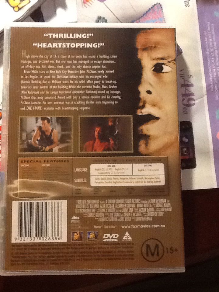 Die Hard DVD movie collectible [Barcode 9321337026886] - Main Image 2