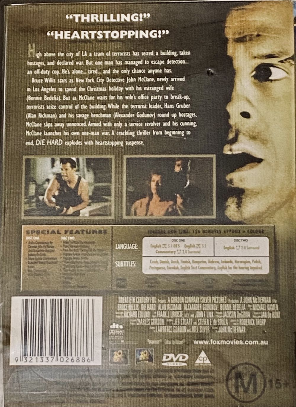 Die Hard DVD movie collectible [Barcode 9321337026886] - Main Image 3