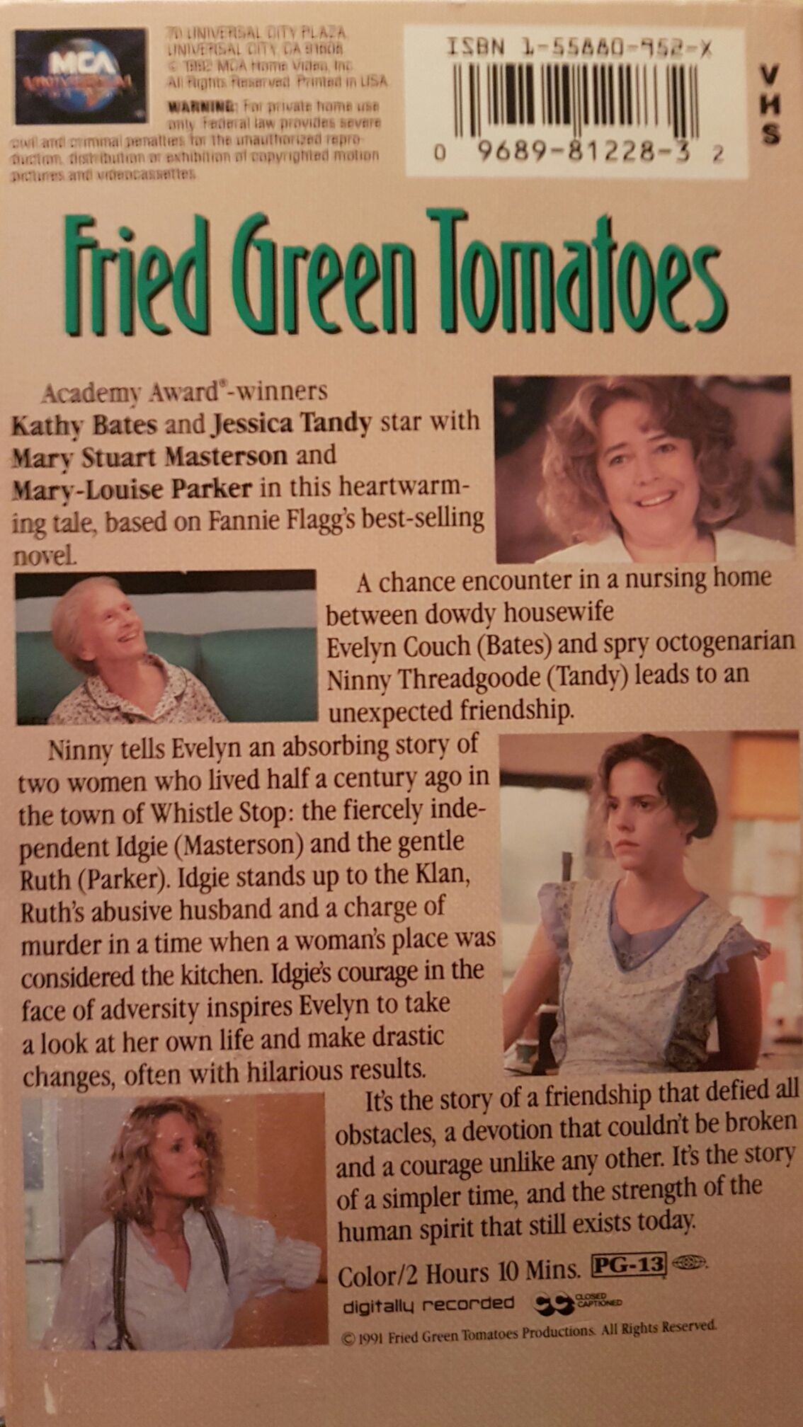Fried Green Tomatoes VHS movie collectible [Barcode 096898583831] - Main Image 2