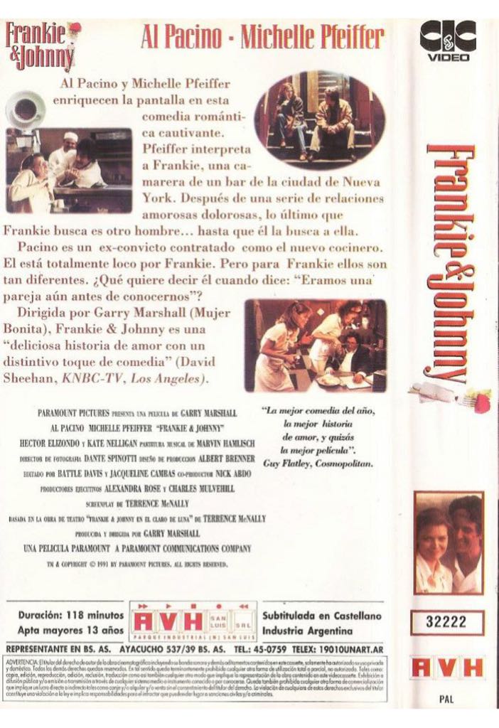 Frankie and Johnny Fandango at Home movie collectible [Barcode 16342781] - Main Image 2