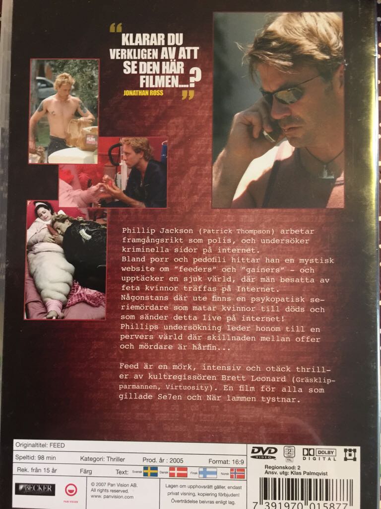 Feed DVD movie collectible [Barcode 7391970015877] - Main Image 2