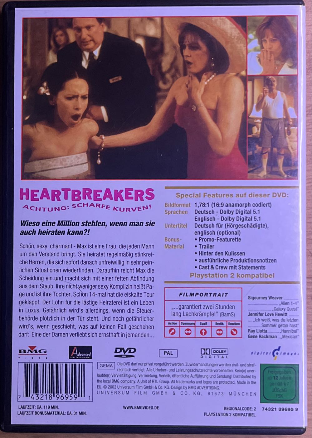 Heartbreakers Achtung Scharfe Kurven D E DVD movie collectible [Barcode 743218969591] - Main Image 2