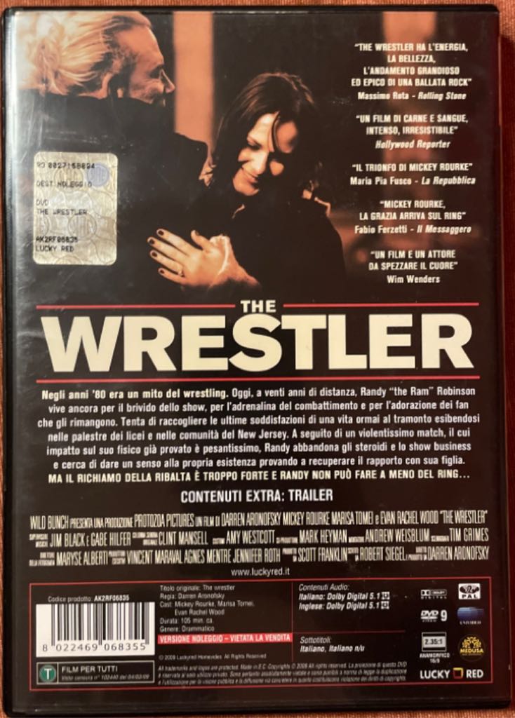 Wrestler DVD movie collectible [Barcode 8022469068355] - Main Image 2