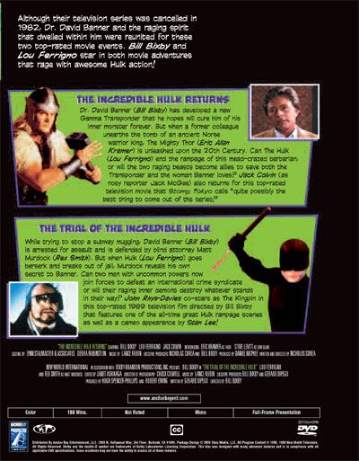 The Incredible Hulk: Original Television Premiere Blu-ray movie collectible - Main Image 2