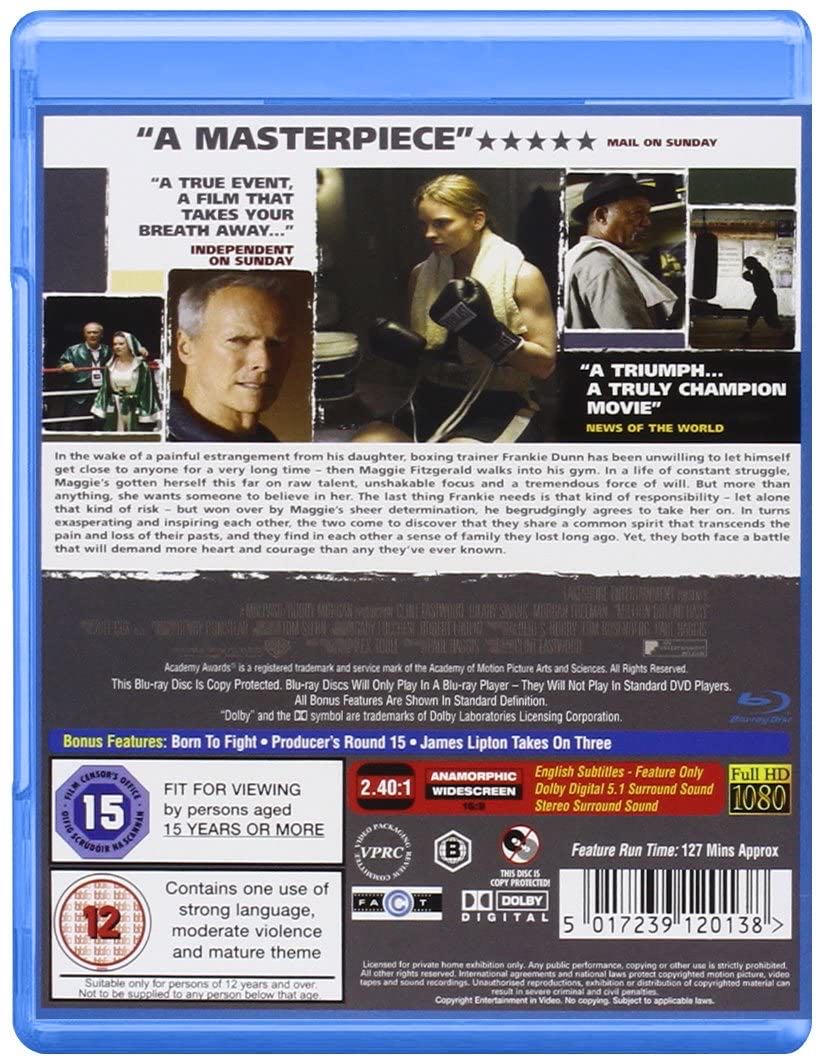 EASTW - Million Dollar Baby Blu-ray movie collectible [Barcode 5017239120138] - Main Image 2