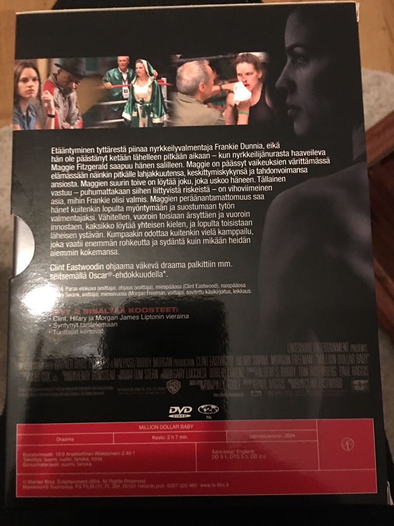Million Dollar Baby DVD movie collectible [Barcode 6438044071955] - Main Image 2